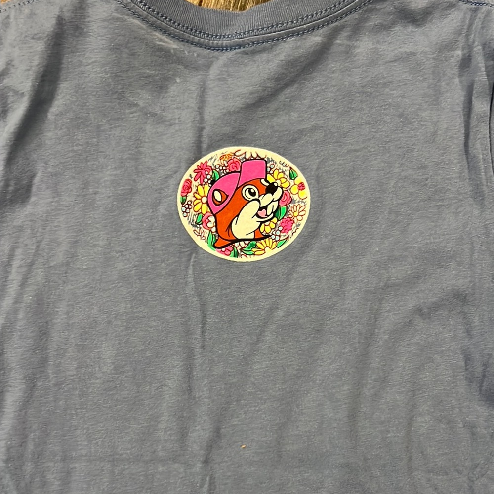 Blue Retro Graphic Short Sleeve Tee - Picture 9 of 11